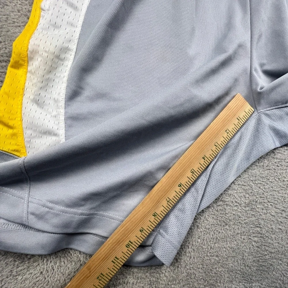 Jordan Basketball Shorts Mens Medium‎ Grey Yellow Dri-FIT Athletic Jumpman 10